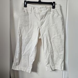 Lee Women's 8 Petite White Casual Capris